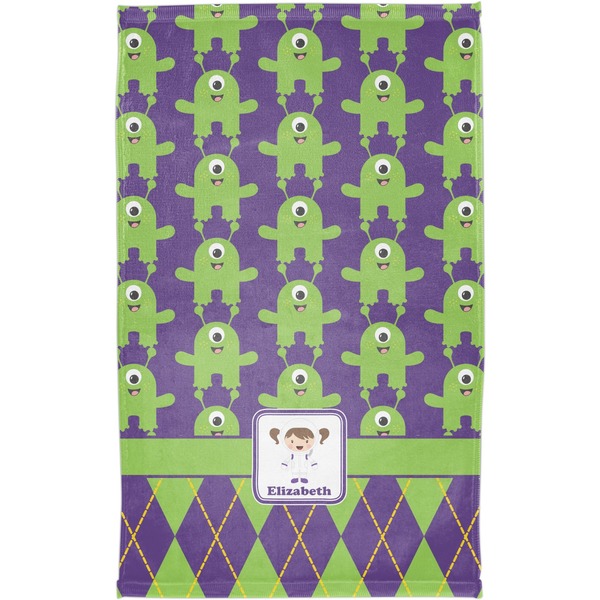 Astronaut, Aliens & Argyle Finger Tip Towel - Full View