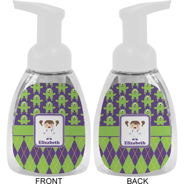 Astronaut, Aliens & Argyle Foam Soap Bottle Approval - White