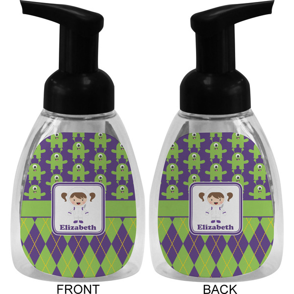 Astronaut, Aliens & Argyle Foam Soap Bottle (Front & Back)