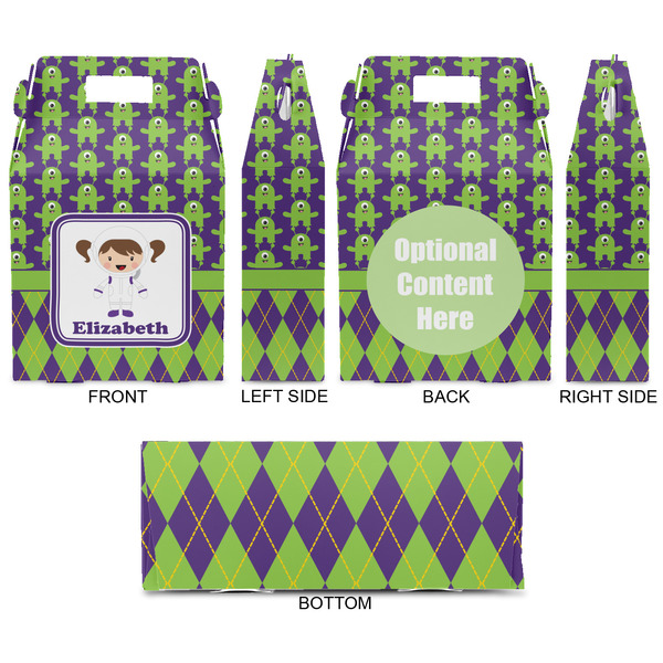 Astronaut, Aliens & Argyle Gable Favor Box - Approval