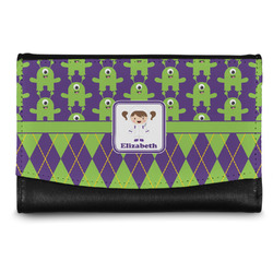 Astronaut, Aliens & Argyle Genuine Leather Women's Wallet - Small (Personalized)