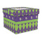 Astronaut, Aliens & Argyle Gift Boxes with Lid - Canvas Wrapped - Large - Front/Main