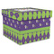Astronaut, Aliens & Argyle Gift Boxes with Lid - Canvas Wrapped - X-Large - Front/Main