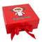 Astronaut, Aliens & Argyle Gift Box with Magnetic Lid - Red (Personalized)