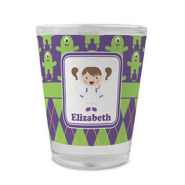 Astronaut, Aliens & Argyle Glass Shot Glass - Standard - FRONT