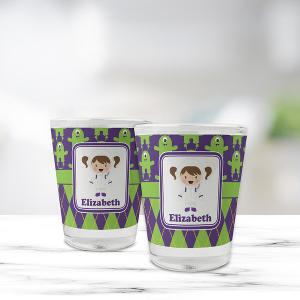 Astronaut, Aliens & Argyle Glass Shot Glass - Standard - LIFESTYLE