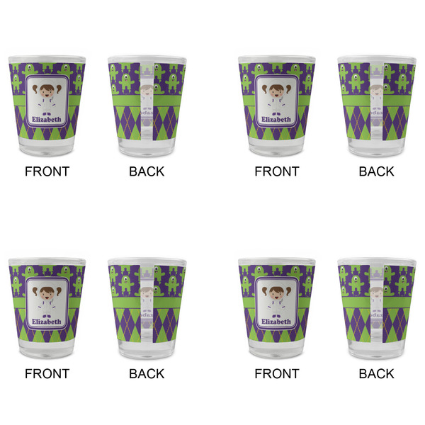 Astronaut, Aliens & Argyle Glass Shot Glass - Standard - Set of 4 - APPROVAL