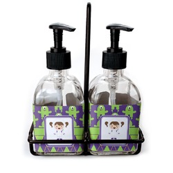Astronaut, Aliens & Argyle Glass Soap & Lotion Bottles (Personalized)