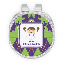 Astronaut, Aliens & Argyle Golf Ball Marker - Hat Clip - Silver