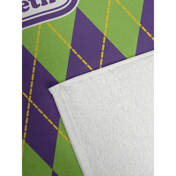 Astronaut, Aliens & Argyle Golf Towel - Detail