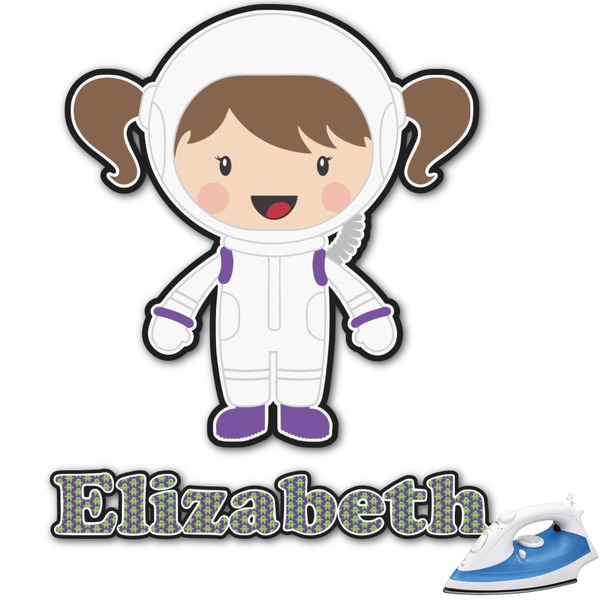 Custom Astronaut, Aliens & Argyle Graphic Iron On Transfer - Up to 15"x15" (Personalized)