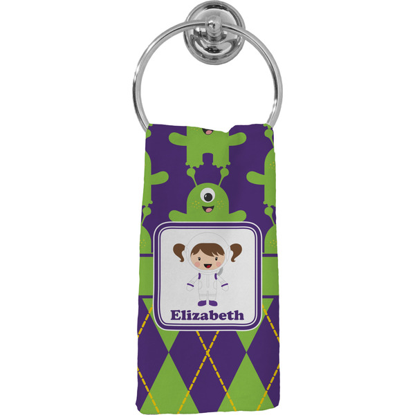 Custom Astronaut, Aliens & Argyle Hand Towel - Full Print (Personalized)