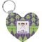 Astronaut, Aliens & Argyle Heart Plastic Keychain w/ Name or Text