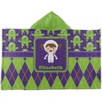 Astronaut, Aliens & Argyle Kids Hooded Towel (Personalized)