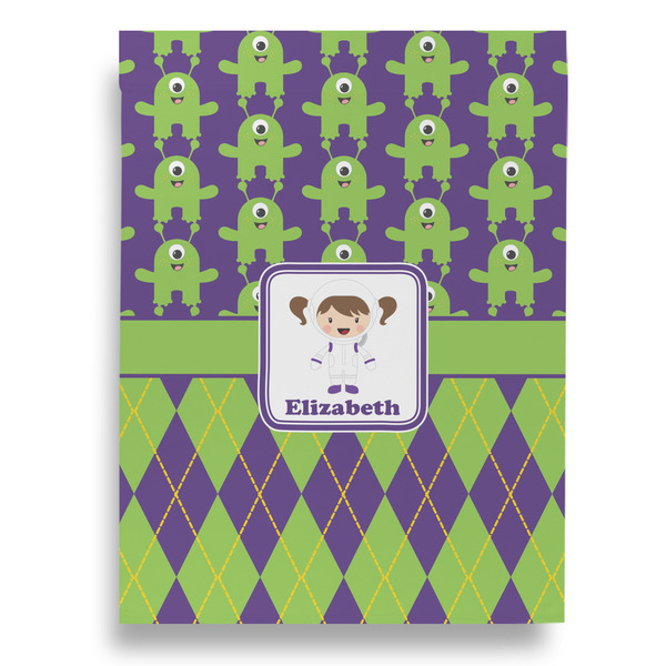 Astronaut, Aliens & Argyle House Flags - Double Sided - FRONT