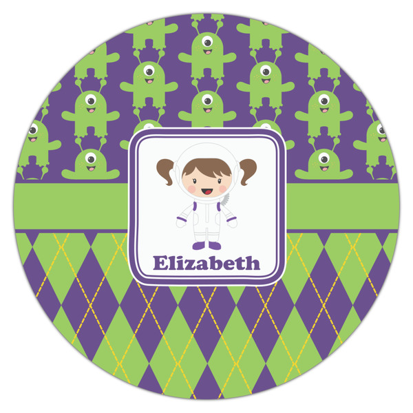 Astronaut, Aliens & Argyle Icing Circle - Large - Single