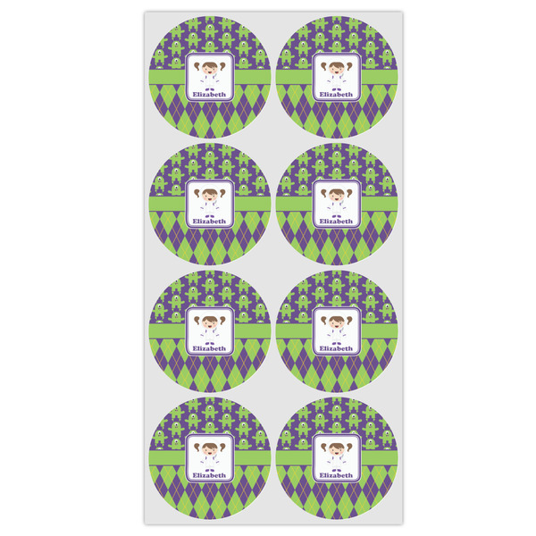 Astronaut, Aliens & Argyle Icing Circle - Medium - Set of 8