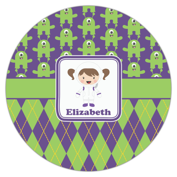 Astronaut, Aliens & Argyle Icing Circle - Medium - Single