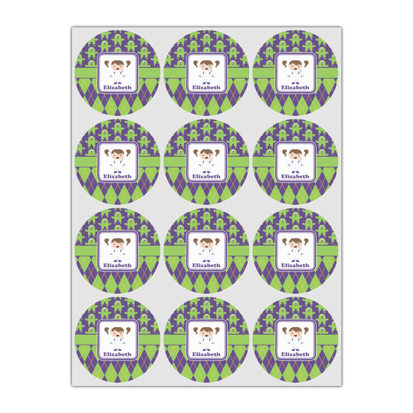 Astronaut, Aliens & Argyle Icing Circle - Small - Set of 12