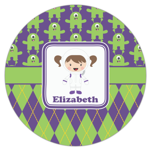 Astronaut, Aliens & Argyle Icing Circle - Small - Single