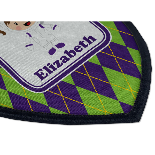 Astronaut, Aliens & Argyle Iron on Shield 3 Detail