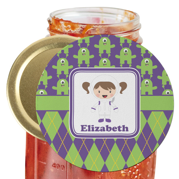 Custom Astronaut, Aliens & Argyle Jar Opener (Personalized)