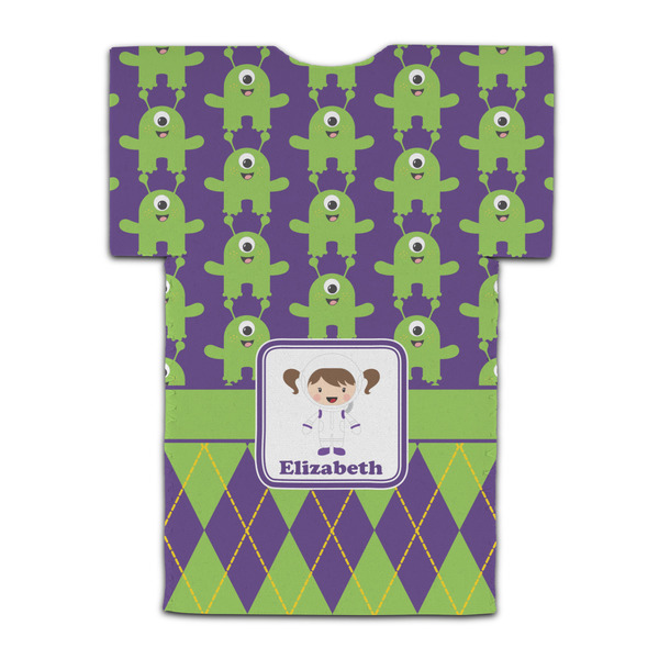 Astronaut, Aliens & Argyle Jersey Bottle Cooler - BACK (flat)