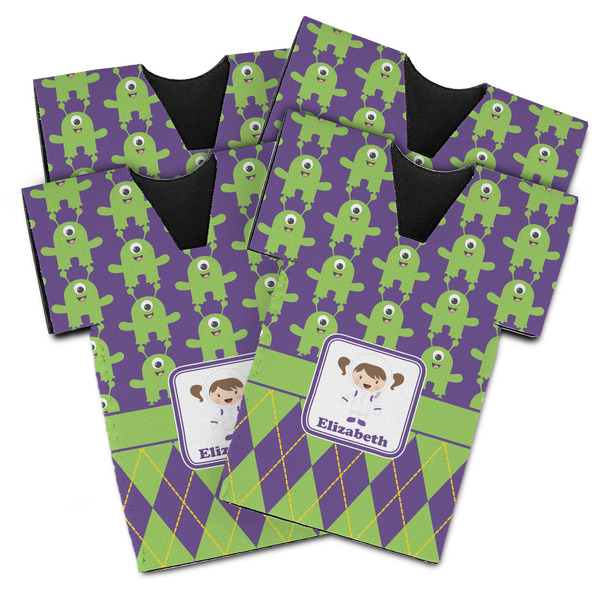 Astronaut, Aliens & Argyle Jersey Bottle Cooler - Set of 4 - MAIN (flat)