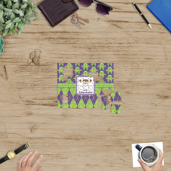 Astronaut, Aliens & Argyle Jigsaw Puzzle 110 Piece - In Context