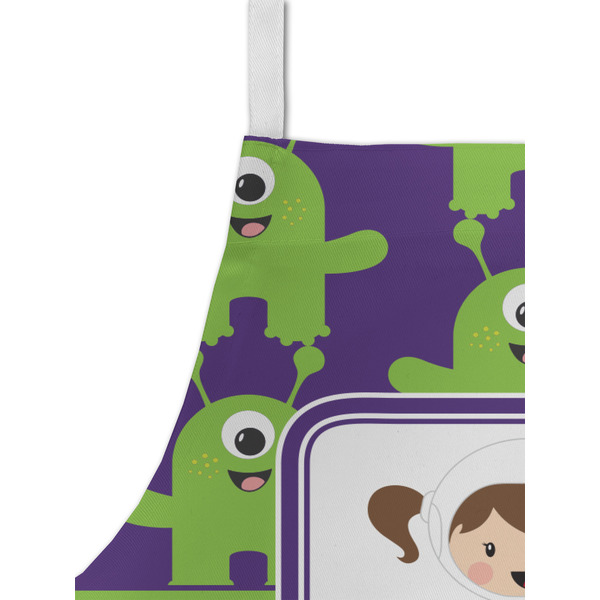 Astronaut, Aliens & Argyle Kid's Aprons - Detail