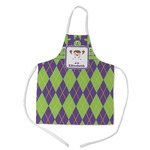Astronaut, Aliens & Argyle Kid's Apron w/ Name or Text