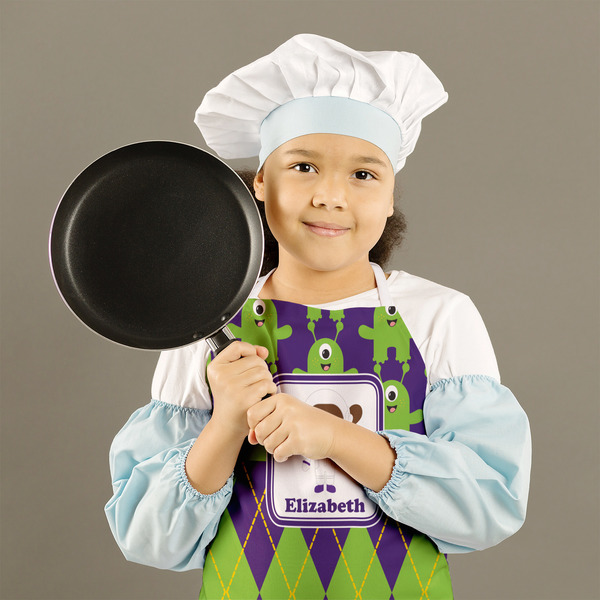 Astronaut, Aliens & Argyle Kid's Aprons - Medium - Lifestyle