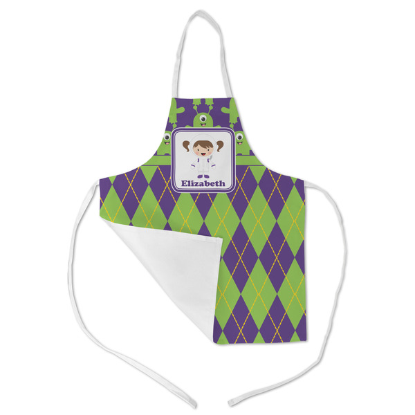 Astronaut, Aliens & Argyle Kid's Aprons - Medium - Main (med/lrg)