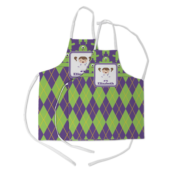 Astronaut, Aliens & Argyle Kid's Aprons - Parent - Main