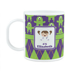 Astronaut, Aliens & Argyle Plastic Kids Mug (Personalized)