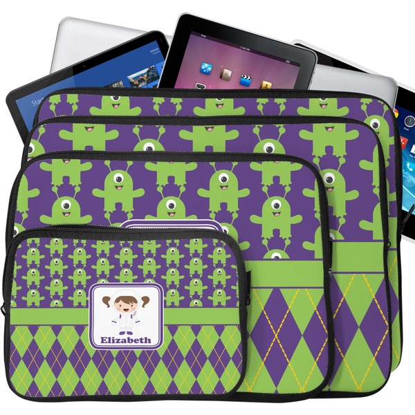 Astronaut, Aliens & Argyle Laptop Case Sizes