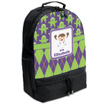 Astronaut, Aliens & Argyle Backpacks - Black (Personalized)