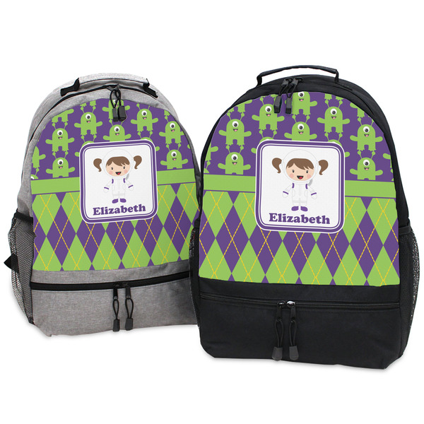 Astronaut, Aliens & Argyle Large Backpacks - Both