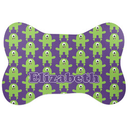 Astronaut, Aliens & Argyle Bone Shaped Dog Food Mat (Personalized)