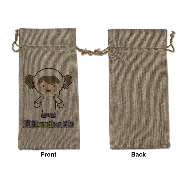Astronaut, Aliens & Argyle Large Burlap Gift Bags - Front Approval