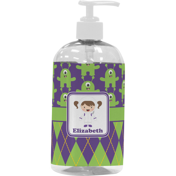 Astronaut, Aliens & Argyle Large Liquid Dispenser (16 oz) - White