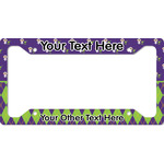 Astronaut, Aliens & Argyle License Plate Frame - Style A (Personalized)