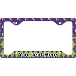 Astronaut, Aliens & Argyle License Plate Frame - Style C (Personalized)