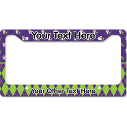 Astronaut, Aliens & Argyle License Plate Frame - Style B (Personalized)
