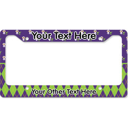 Astronaut, Aliens & Argyle License Plate Frame - Style B (Personalized)