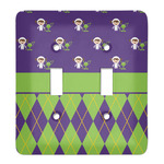 Astronaut, Aliens & Argyle Light Switch Cover (2 Toggle Plate)