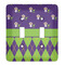 Astronaut, Aliens & Argyle Light Switch Cover (2 Toggle Plate)