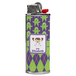 Astronaut, Aliens & Argyle Case for BIC Lighters (Personalized)