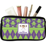 Astronaut, Aliens & Argyle Makeup / Cosmetic Bag - Small (Personalized)
