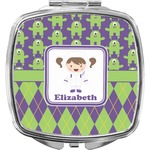 Astronaut, Aliens & Argyle Compact Makeup Mirror (Personalized)